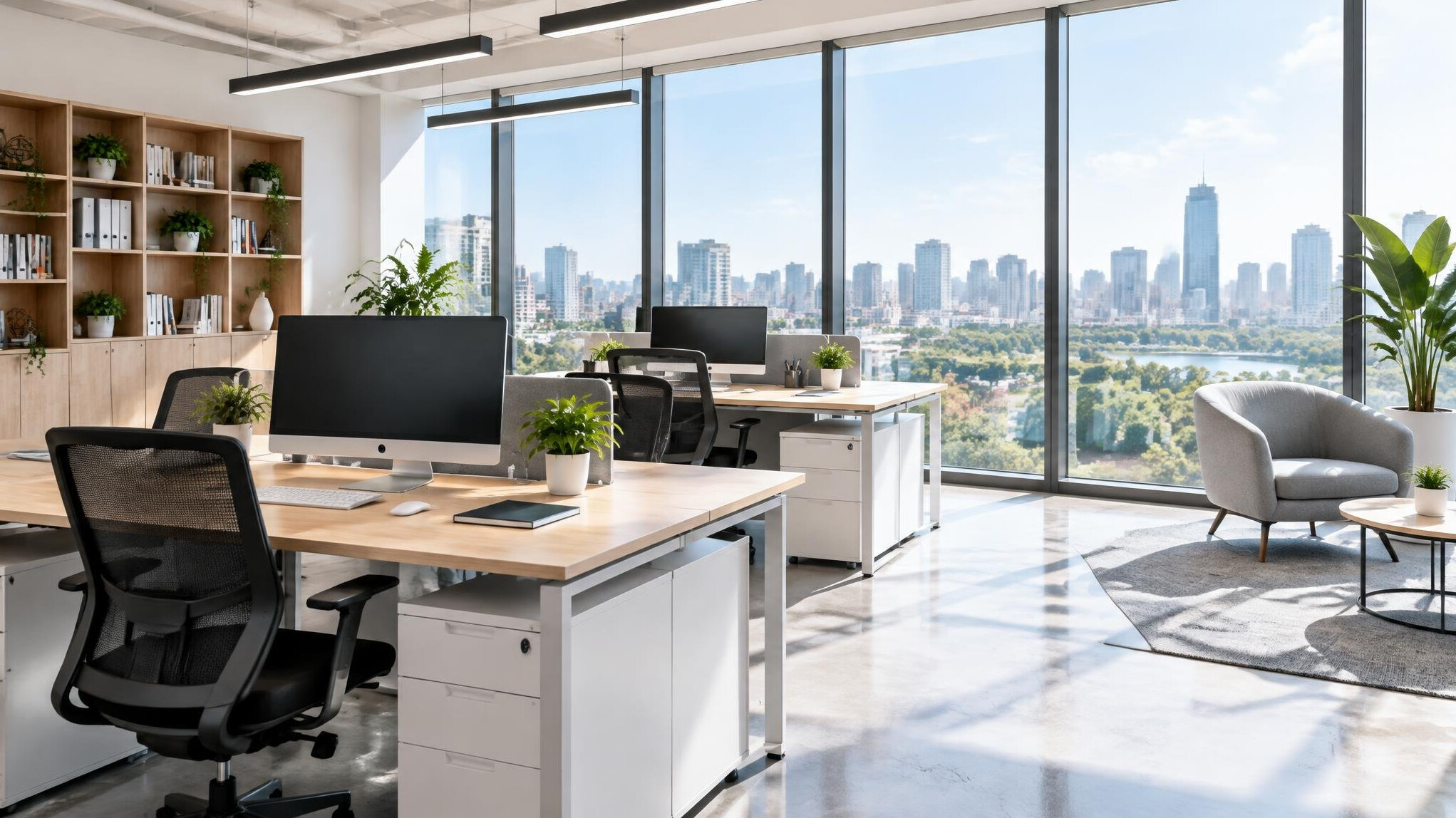 Bright modern office interior