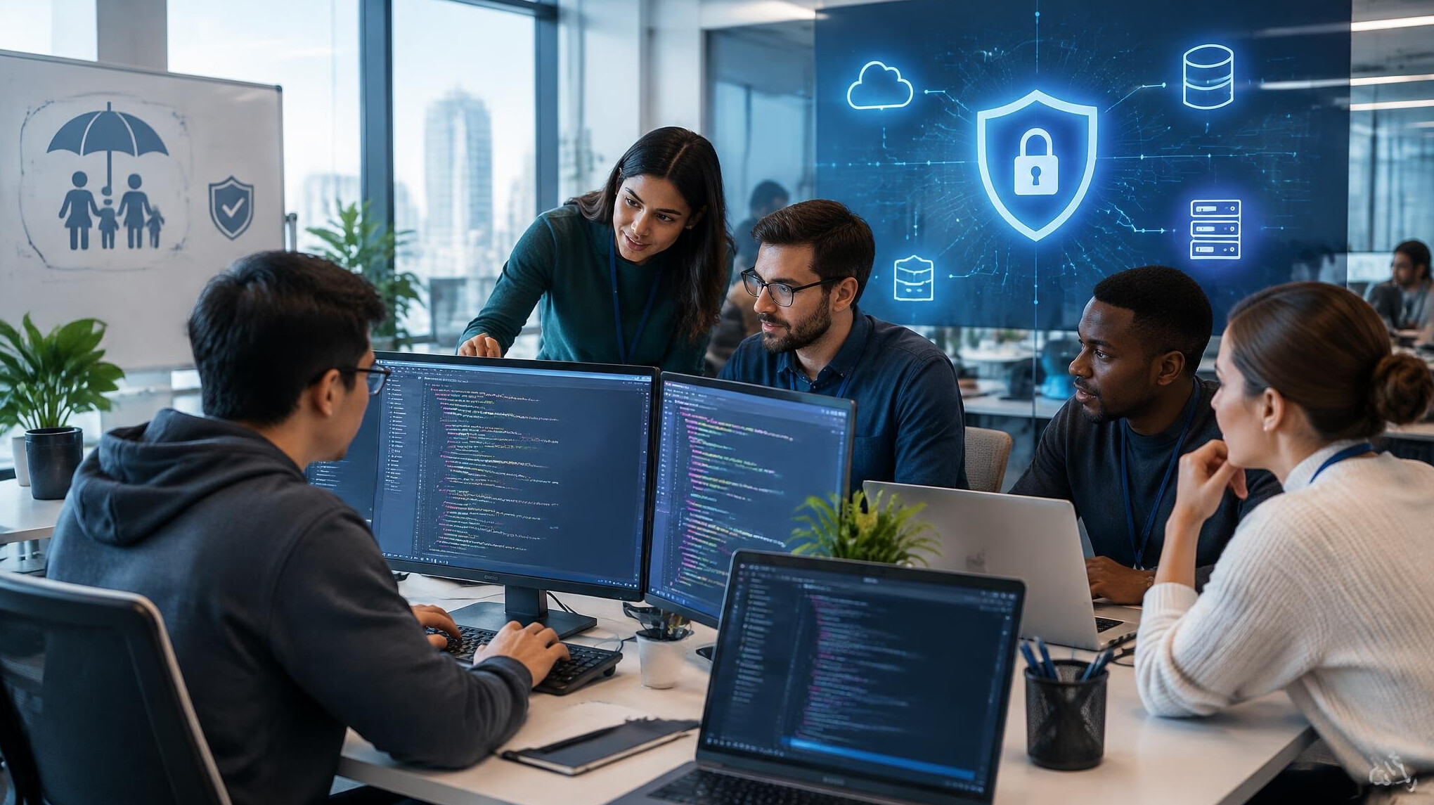 software developer coding
