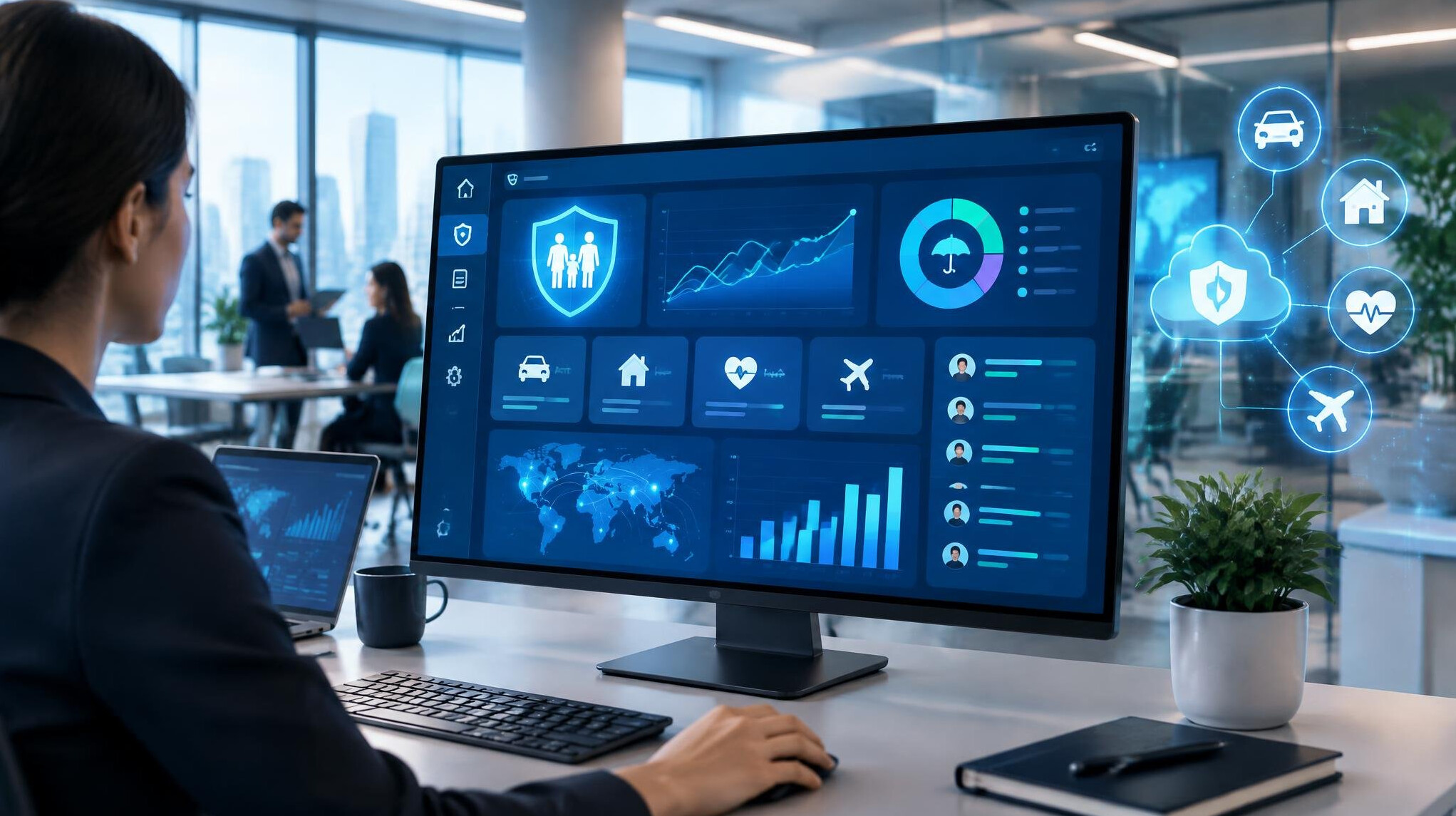 digital insurance dashboard