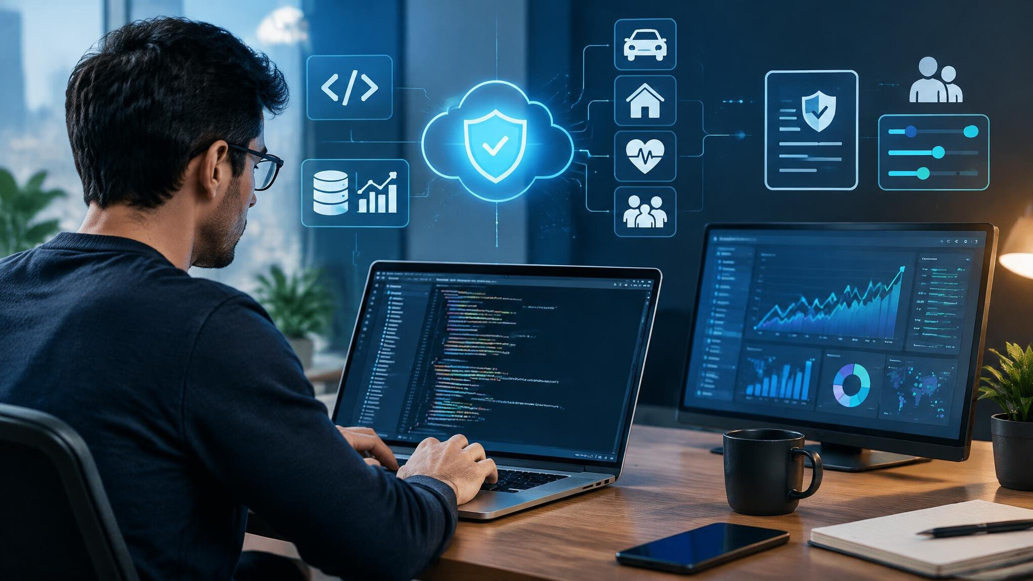 insurance software developer coding